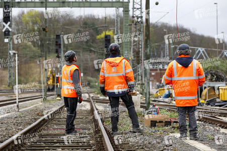 Pressetermin zu den Arbeiten am Elektronischen Stellwerk in Köln