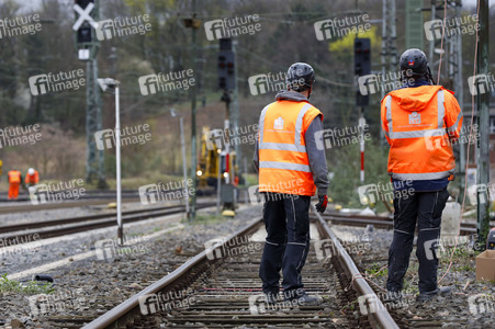 Pressetermin zu den Arbeiten am Elektronischen Stellwerk in Köln