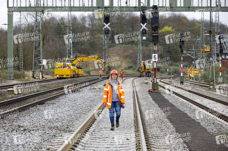 Pressetermin zu den Arbeiten am Elektronischen Stellwerk in Köln