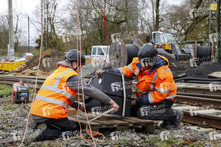 Pressetermin zu den Arbeiten am Elektronischen Stellwerk in Köln