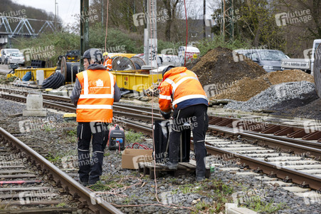 Pressetermin zu den Arbeiten am Elektronischen Stellwerk in Köln
