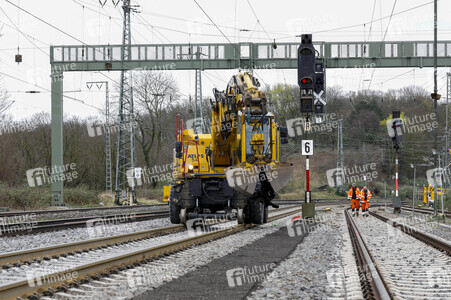 Pressetermin zu den Arbeiten am Elektronischen Stellwerk in Köln