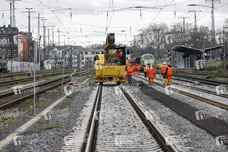 Pressetermin zu den Arbeiten am Elektronischen Stellwerk in Köln
