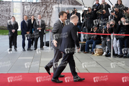 Empfang des Ministerpräsidenten von Polen und des Staatspräsidenten der Französischen Republik in Berlin