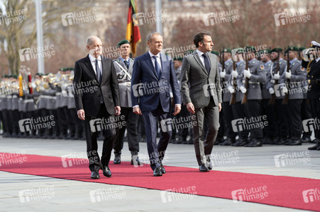 Empfang des Ministerpräsidenten von Polen und des Staatspräsidenten der Französischen Republik in Berlin