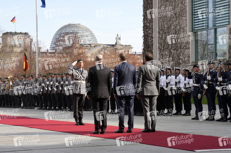 Empfang des Ministerpräsidenten von Polen und des Staatspräsidenten der Französischen Republik in Berlin