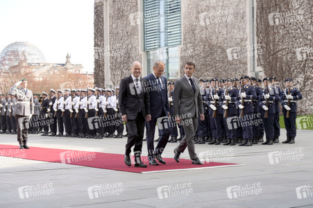 Empfang des Ministerpräsidenten von Polen und des Staatspräsidenten der Französischen Republik in Berlin