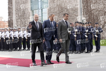 Empfang des Ministerpräsidenten von Polen und des Staatspräsidenten der Französischen Republik in Berlin