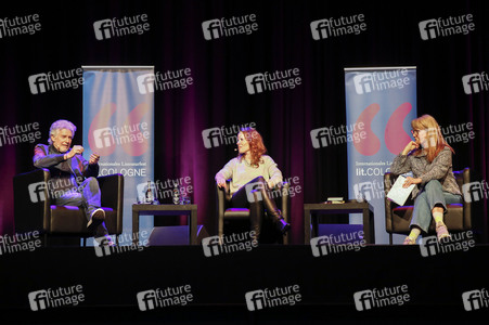 Frank Schätzing und Florence Gaub auf der lit.Cologne 2024 in Köln