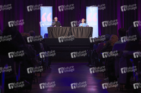 Cordula Stratmann und Bjarne Mädel auf der lit.Cologne 2024 in Köln