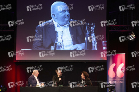 Jan Schomburg und Maria Schrader auf der lit.Cologne 2024 in Köln
