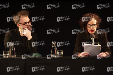 Jan Schomburg und Maria Schrader auf der lit.Cologne 2024 in Köln
