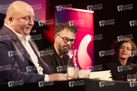 Jan Schomburg und Maria Schrader auf der lit.Cologne 2024 in Köln