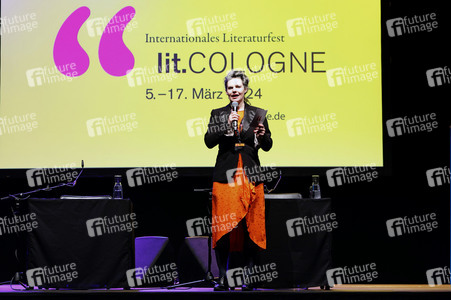 Annette Frier und Michael Kessler auf der lit.Cologne 2024 in Köln