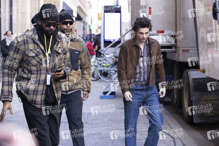 Dreharbeiten 'A Complete Unknown' in New York