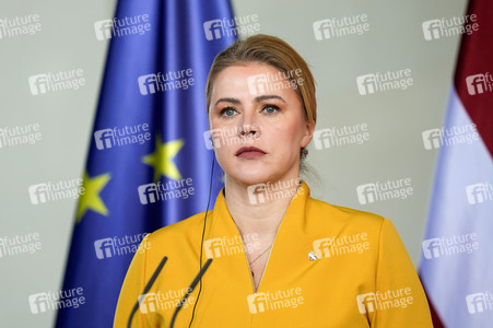 Empfang der Ministerpräsidentin von Lettland in Berlin