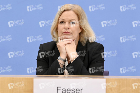 Bundespressekonferenz Polizeiliche Kriminalstatistik 2023 in Berlin