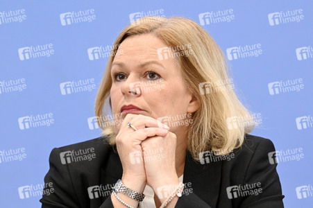 Bundespressekonferenz Polizeiliche Kriminalstatistik 2023 in Berlin