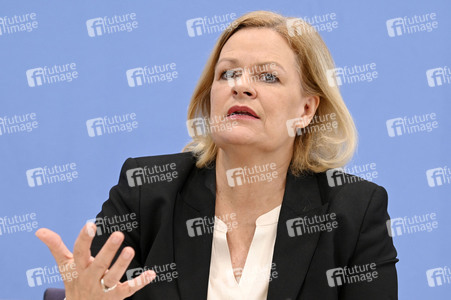 Bundespressekonferenz Polizeiliche Kriminalstatistik 2023 in Berlin