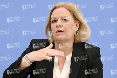 Bundespressekonferenz Polizeiliche Kriminalstatistik 2023 in Berlin