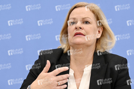 Bundespressekonferenz Polizeiliche Kriminalstatistik 2023 in Berlin