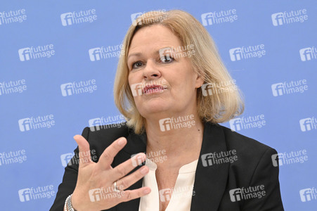 Bundespressekonferenz Polizeiliche Kriminalstatistik 2023 in Berlin