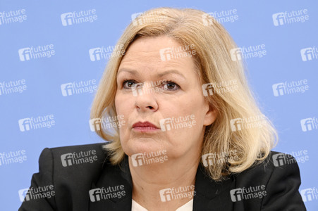 Bundespressekonferenz Polizeiliche Kriminalstatistik 2023 in Berlin