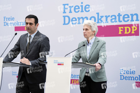 Pressekonferenz der FDP zur Europawahl in Berlin