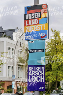 Wahlplakate zur Europawahl in Berlin