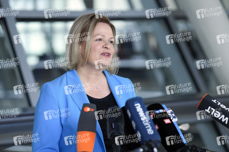 Pressestatement von Nancy Faeser in Berlin