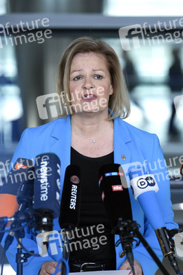 Pressestatement von Nancy Faeser in Berlin