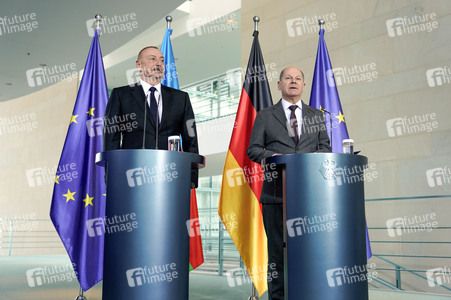 Empfang des Präsidenten von Aserbaidschan in Berlin