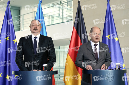 Empfang des Präsidenten von Aserbaidschan in Berlin