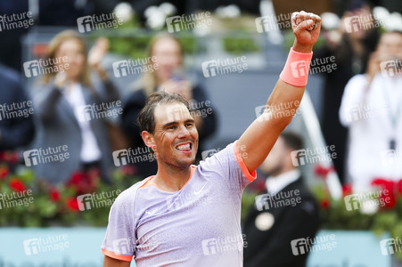 Tennismatch Rafael Nadal vs Pedro Cachin in Madrid