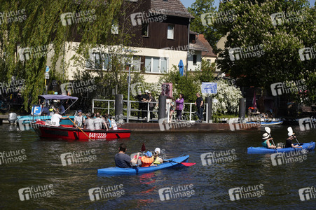 Die Ruderfähre F24 Paule III in Rahnsdorf