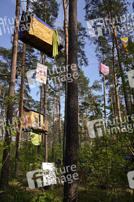 Protestcamp gegen die Erweiterungspläne des Tesla-Werks in Grünheide