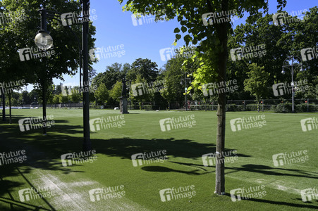 Aufbau der Fan-Zone zur Fußball-Europameisterschaft UEFA EURO 2024 in Berlin