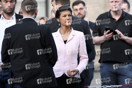 Wahlkampfveranstaltung mit Sahra Wagenknecht in Hannover