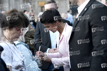 Wahlkampfveranstaltung mit Sahra Wagenknecht in Hannover