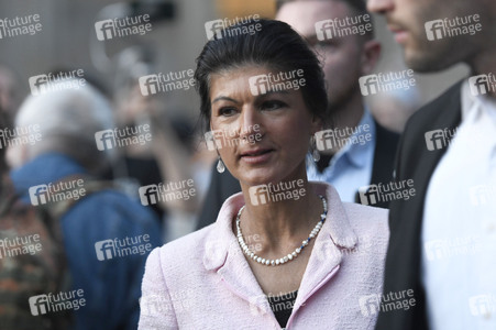 Wahlkampfveranstaltung mit Sahra Wagenknecht in Hannover