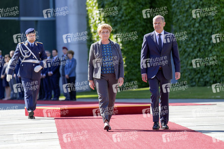 Empfang der Bundespräsidentin der Schweiz in Berlin