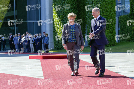 Empfang der Bundespräsidentin der Schweiz in Berlin