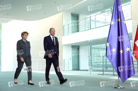 Empfang der Bundespräsidentin der Schweiz in Berlin