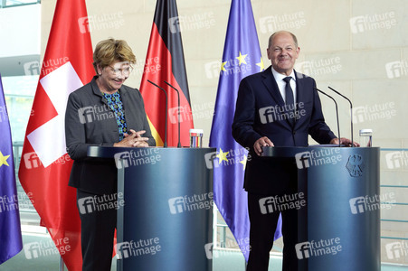 Empfang der Bundespräsidentin der Schweiz in Berlin