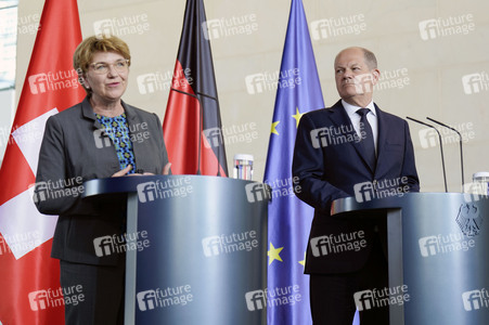 Empfang der Bundespräsidentin der Schweiz in Berlin