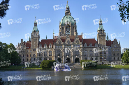 DLRG Einsatz bei Kunstinstallation in Hannover