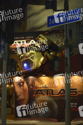 Werbung zum Netflix-Film 'Atlas' in Los Angeles