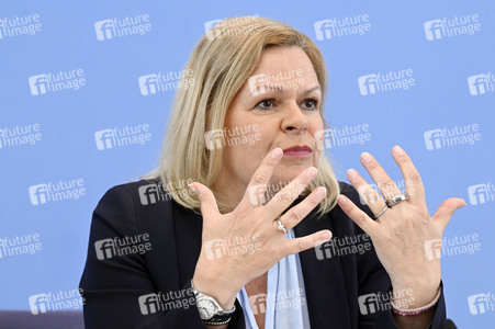 Bundespressekonferenz Fallzahlen für die Politisch Motivierte Kriminalität (PMK) 2023 in Berlin