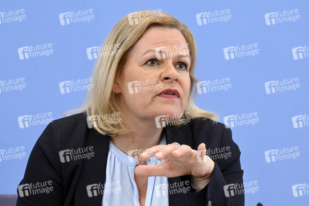 Bundespressekonferenz Fallzahlen für die Politisch Motivierte Kriminalität (PMK) 2023 in Berlin