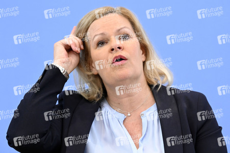 Bundespressekonferenz Fallzahlen für die Politisch Motivierte Kriminalität (PMK) 2023 in Berlin